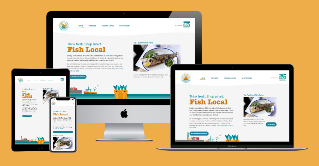 FishLocal.org website shown on different devices